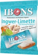 Cukierki - IBONS, cukierki imbirowe, imbir limonka, 92g - miniaturka - grafika 1
