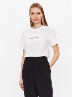 Calvin Klein T-Shirt Hero Logo K20K205448 Biały Regular Fit - Koszulki i topy damskie - miniaturka - grafika 1