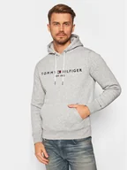 Bluzy męskie - Tommy Hilfiger Bluza Core Logo MW0MW10752 Szary Regular Fit - miniaturka - grafika 1