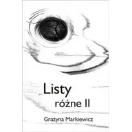 Eseje - Markiewicz Grażyna Listy różne ii - miniaturka - grafika 1