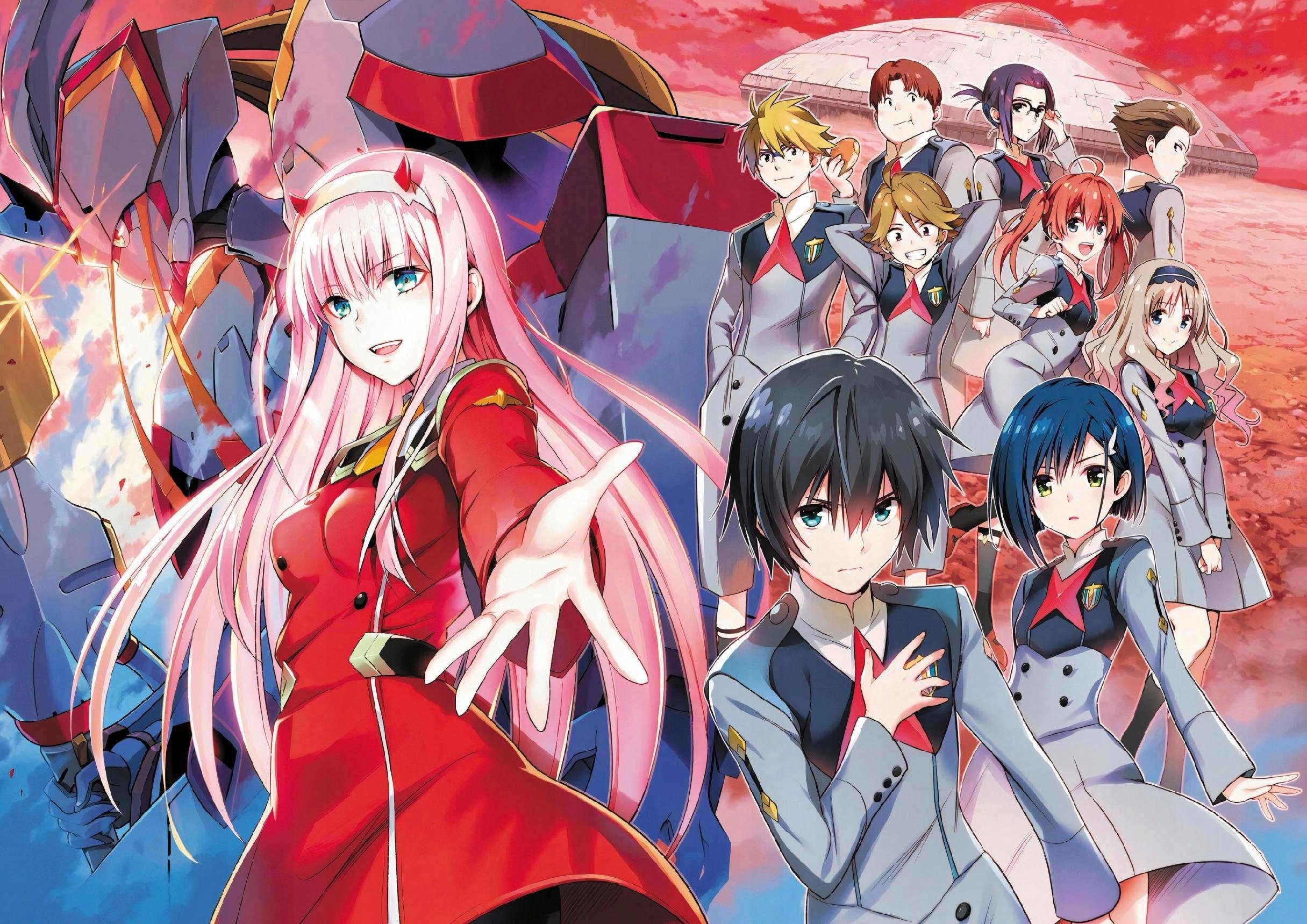 Plakat A2 anime manga Darling in The Franxx