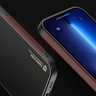 Dux Ducis Yolo eleganckie etui pokrowiec ze skóry ekologicznej iPhone 13 Pro Max czerwony - Etui i futerały do telefonów - miniaturka - grafika 21