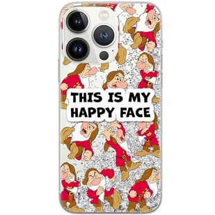 ERT GROUP etui na telefon Apple Iphone 13 PRO, case oryginalny i oficjalnie licencjonowany przez Disney, wzór Snow White & 7 dwarfs 014, optymalnie dopasowane, z efektem płynnego brokatu - Etui i futerały do telefonów - miniaturka - grafika 1