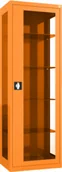 Meble i wyposażenie gabinetów medycznych - MDB/1s.2011 szafa lekarska 1-skrzydłowa 1-komorowa pomarańczowa - miniaturka - grafika 1