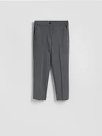 Spodnie damskie - Reserved - Spodnie cygaretki z kantem - szary - miniaturka - grafika 1