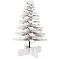 Choinki - vidaXL Drewniana choinka do udekorowania, biała, 80 cm, sosnowa - miniaturka - grafika 1