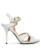 Sandały damskie - LOVE MOSCHINO Sandały JA16069G1MIA0100 Biały - miniaturka - grafika 1