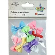 Zabawki kreatywne - Titanum Aplikacje materiałowe kokardki 40 x 25 mm 10 szt. - miniaturka - grafika 1