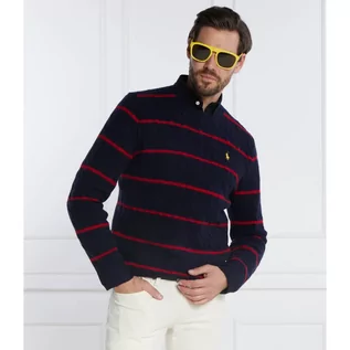 Swetry męskie - POLO RALPH LAUREN Wełniany sweter | Regular Fit | z dodatkiem kaszmiru - grafika 1