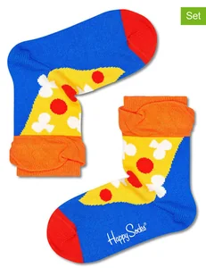 Happy Socks Skarpety (2 pary) w kolorze niebiesko-żółtym - Skarpetki damskie - miniaturka - grafika 1