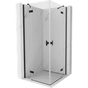 Kabiny prysznicowe - Mexen Mist-H Duo kabina prysznicowa uchylna 120 x 120 cm, transparent, czarna - 8A5-120L-120P-70-00 - miniaturka - grafika 1