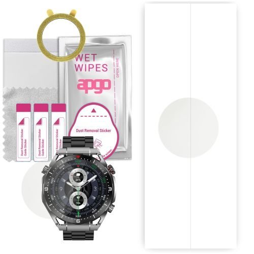 1x folia hydrożelowa MATOWA do Maxcom Ecowatch1 - apgo Smartwatch Hydrogel MATTE Protection Ochrona na ekran smartwatcha