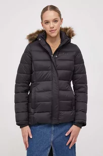 Pepe Jeans kurtka damska kolor czarny zimowa - Kurtki damskie - miniaturka - grafika 1
