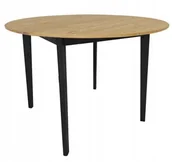 Stoły - Stół okrągły EMMA PLUS 100 cm dąb D56 nowoczesny do kuchni i salonu - miniaturka - grafika 1