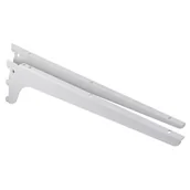 Zawiasy, okucia i inne akcesoria - Wspornik system pojedynczy kątowy, komplet L+P, WSK 480 biały VELANO - miniaturka - grafika 1