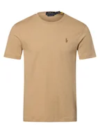 Koszulki męskie - Polo Ralph Lauren T-shirt męski Mężczyźni Bawełna beżowy|brązowy marmurkowy, L - miniaturka - grafika 1