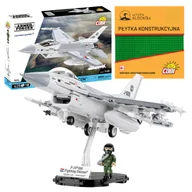 Klocki - Cobi 5896 Samolot F-16AM Fighting Falcon ARMED FORCES 425 El. + PŁYTKA - miniaturka - grafika 1