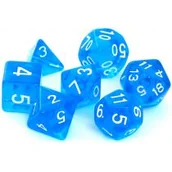 Akcesoria do gier planszowych - Rebel Komplet kości RPG Kryształowe Niebieskie OD 24,99zł - miniaturka - grafika 1