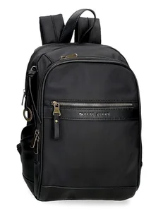 Pepe Jeans Plecak "Morgan" w kolorze czarnym - 25 x 37 x 10 cm - Plecaki - miniaturka - grafika 1