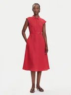 Sukienki - Marella Sukienka koszulowa Rodesia 2515221262 Czerwony Regular Fit - miniaturka - grafika 1