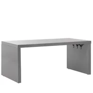 Stoły ogrodowe - Shumee Stół ogrodowy betonowy kształt litery U 180 cm szary TARANTO 261744 - miniaturka - grafika 1