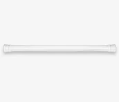 Karnisze - Karnisz teleskopowy bez wiercenia, 70-120cm biały - miniaturka - grafika 1