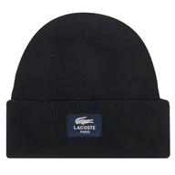 Czapki męskie - Czapka Lacoste RB3046 Czarny - miniaturka - grafika 1