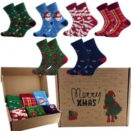 Skarpetki męskie - SKARPETY MĘSKIE SKARPETKI BAWEŁNIANE ŚWIĄTECZNE NA PREZENT 44-46 - miniaturka - grafika 1