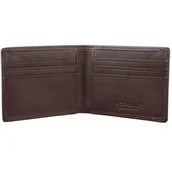 Portfele - Cienki portfel męski skórzany typu SLIM (Brąz) - miniaturka - grafika 1