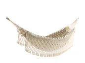 Hamaki - Hamak dwuosobowy VIVERE Brazilian, beżowo-czarny, 406x170 cm - miniaturka - grafika 1