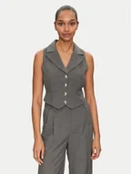 Kamizelki damskie - Morgan Kamizelka 251-CJANA.F Szary Slim Fit - miniaturka - grafika 1