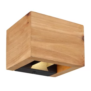 Globo Alina 15553W1 kinkiet lampa ścienna 1x8W LED 3000K drewniany - Lampy ścienne - miniaturka - grafika 1