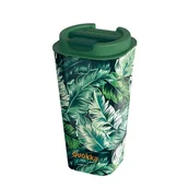 Shakery i bidony sportowe - Quokka Vaso Cafe Doble Pared - Kubek plastikowy z podwójnymi ściankami 450 ml (Jungle) - miniaturka - grafika 1