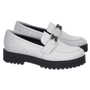 Mokasyny damskie Karino 4547/002-P SZARY/LICO 36 - Mokasyny damskie - miniaturka - grafika 1