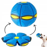 Zabawki dla psów - DYSKOPIŁKA DYSK PIŁKA FRISBEE 2W1 ZABAWKA DO RZUCANIA - miniaturka - grafika 1