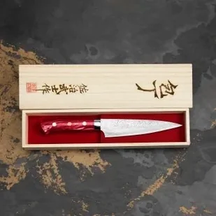 Takeshi Saji Red Turquoise R2 Nóż uniwersalny 15 cm - Noże kuchenne - miniaturka - grafika 2