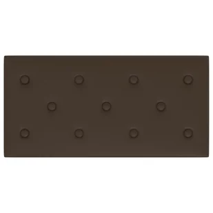 vidaXL Panele ścienne, 12 szt., brązowe, 60x30 cm, sztuczna skóra 343994 - Panele ścienne i boazeria - miniaturka - grafika 6