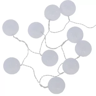 Atmosphera Girlanda LED kule na baterie 10 lampek cotton balls do każdego wnętrza kolor biały B072VSB5FP - Lampy pozostałe - miniaturka - grafika 1
