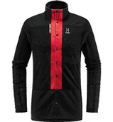 Kurtki męskie - Haglöfs 605258_4UF L.I.M ZT SYNC 2 MID JACKET męska kurtka TRUE BLACK/ZENITH RED Rozmiar M - miniaturka - grafika 1