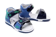 Buty dla dziewczynek - WOJTYŁKO 1S40521 niebieski, sandały dziecięce, rozmiary: 20-23 - Wojtyłko - miniaturka - grafika 1