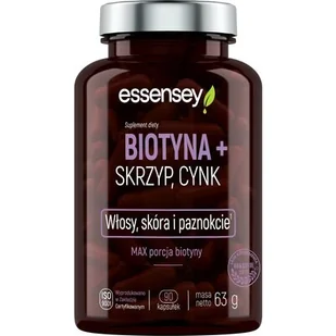 Biotyna ESSENSEY Skrzyp Cynk (90 kapsułek) - Witaminy i minerały dla sportowców - miniaturka - grafika 1
