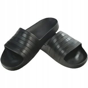 Klapki męskie adidas Adilette Aqua czarne F35550 37 - Klapki i japonki męskie Klapki męskie adidas Adilette Aqua czarne F35550 37 - Klapki i japonki męskie - miniaturka - grafika 1