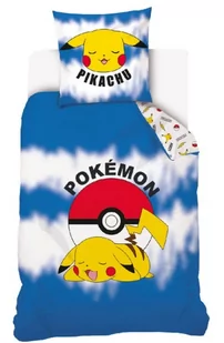 POKEMON POŚCIEL DZIECIĘCA 160x200 Bawełniana PIKACHU KOMPLET POŚCIELI - Pościel dla dzieci - miniaturka - grafika 1