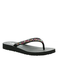 Klapki i japonki damskie - Skechers Klapki damskie, czarne Multi, 38 EU, Czarny wiele, 39 EU - miniaturka - grafika 1