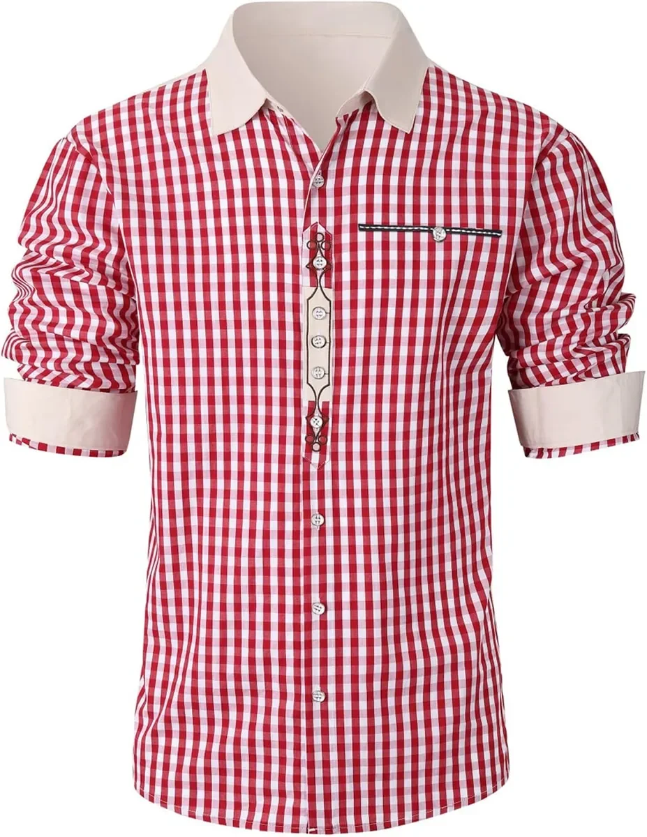 RĘKAW KOSZULA MĘSKA KRATA DŁUGI SLIM FIT BAWEŁNA ELEGANCJA KLASYK
