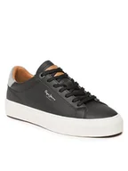 Trampki męskie - Pepe Jeans Męskie trampki Yogi Original 23, Czarny, 41 EU - miniaturka - grafika 1