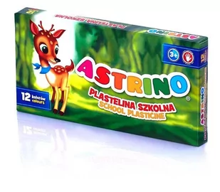 Astra papiernicze Plastelina szkolna 12 kolorów Astrino - Masy plastyczne - miniaturka - grafika 1