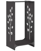 Akcesoria kominkowe - Elior Stojak Na Drewno Opałowe Czarne R6-N91 - miniaturka - grafika 1