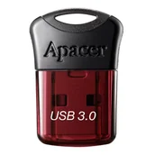 Pendrive - Apacer USB flash disk, USB 3.0, 32GB, AH157, czerwony, AP32GAH157R-1, USB A, z osłoną - miniaturka - grafika 1