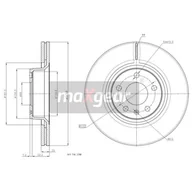 Tarcze hamulcowe - MAXGEAR Tarcza hamulcowa 19-2021 - miniaturka - grafika 1